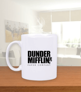 Dunder Mifflin Beyaz Kupa Bardak