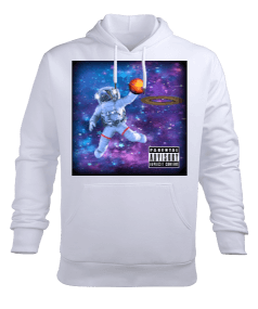 Dunker Astronot Erkek Kapüşonlu Hoodie Sweatshirt