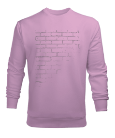 Duvar Desenli Erkek Sweatshirt