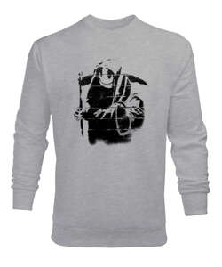 Duvar Resmi - Grafitti- Gri Erkek Sweatshirt