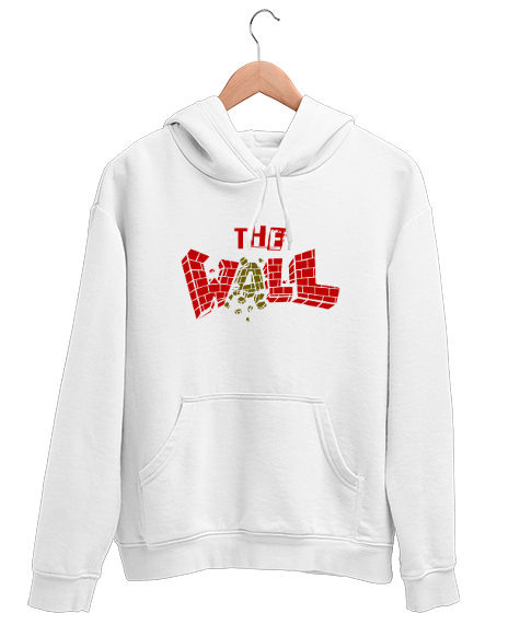 Tisho - Duvar - The Wall Beyaz Unisex Kapşonlu Sweatshirt