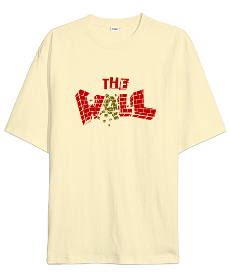 Tisho - Duvar - The Wall Krem Oversize Unisex Tişört