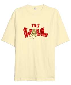 Duvar - The Wall Krem Oversize Unisex Tişört