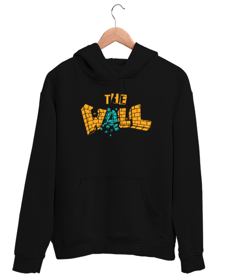 Tisho - Duvar - The Wall Siyah Unisex Kapşonlu Sweatshirt