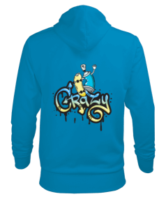 Duvar yazılı Erkek Kapüşonlu Hoodie Sweatshirt