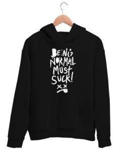 DUVAR YAZISI Siyah Unisex Kapşonlu Sweatshirt