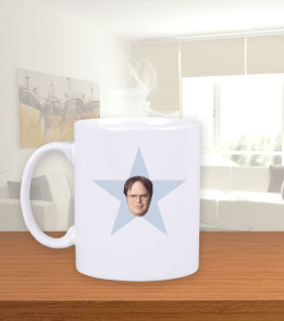 Dwight Star Mug - The Office Beyaz Kupa Bardak