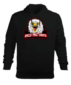 Eagle Fang Dojo Karate Karate Kid Cobra Kai Siyah Erkek Kapüşonlu Hoodie Sweatshirt