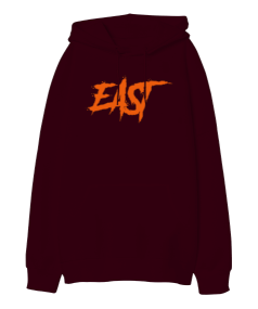 East Oversize Unisex Kapüşonlu Sweatshirt