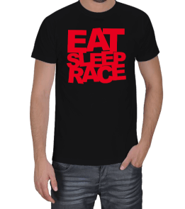 Eat Sleep Race Erkek Tişört