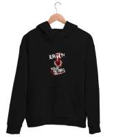 Edge Earn Your Scars Siyah Unisex Kapşonlu Sweatshirt - Thumbnail