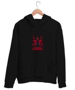 Edge Rated R Rockstar Siyah Unisex Kapşonlu Sweatshirt