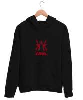 Edge Rated R Rockstar Siyah Unisex Kapşonlu Sweatshirt - Thumbnail