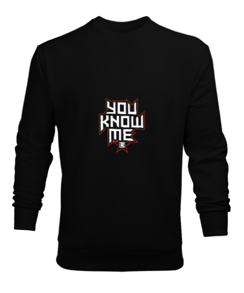 Tisho - Edge You Know Me Siyah Erkek Sweatshirt