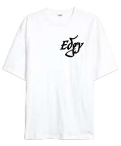 Edgy Daffy Beyaz Oversize Unisex Tişört