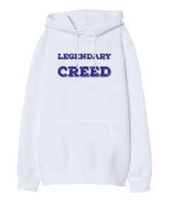 Efsanevi Creed Oversize Unisex Kapüşonlu Sweatshirt