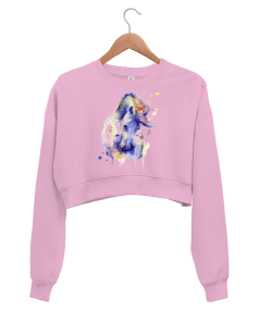 Efsanevi tasarım Kadın Crop Sweatshirt