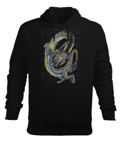 Ejderha Erkek Kapüşonlu Hoodie Sweatshirt