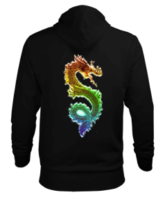 Ejderha Erkek Kapüşonlu Hoodie Sweatshirt