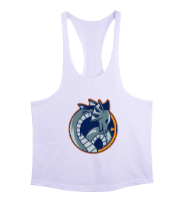 Ejderha figürü fitness motivasyon Erkek Tank Top Atlet