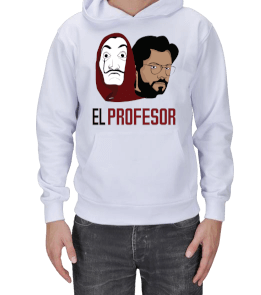 EL PROFESOR LA CASA DE PAPEL Erkek Kapşonlu