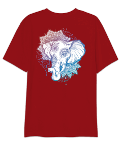 Elephant Fil Tasarım Oversize Unisex Tişört