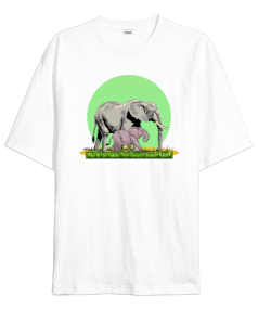 Elephants Oversize Unisex Tişört