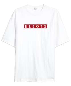 Eliots Baskılı 81 Beyaz Oversize Unisex Tişört