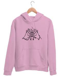 Eller ve Göz - Mistik Pembe Unisex Kapşonlu Sweatshirt