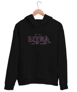 ELYRA: Who Am I Siyah Unisex Kapşonlu Sweatshirt