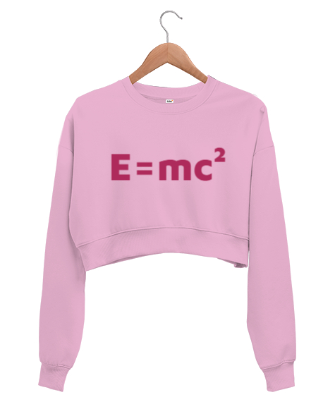 Emc² Pembe Kadın Crop Sweatshirt