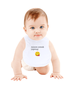 Emojili Bebek Mama Önlüğü