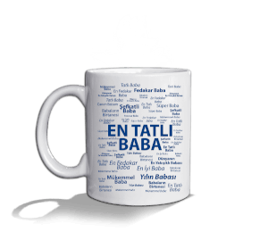 En Tatlı Baba Beyaz Kupa Bardak