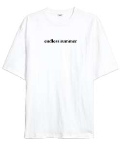 Endless Summer Beyaz Oversize Unisex Tişört