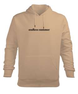 Endless Summer Camel Erkek Kapüşonlu Hoodie Sweatshirt