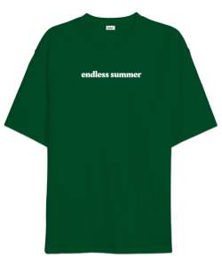 Endless Summer Çimen Yeşili Oversize Unisex Tişört