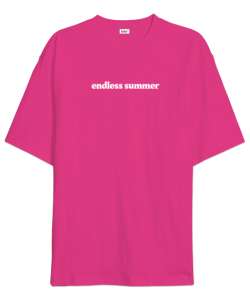 Endless Summer Fuşya Oversize Unisex Tişört