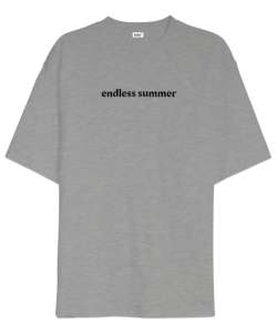 Endless Summer Gri Oversize Unisex Tişört