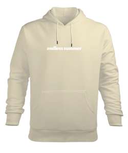 Endless Summer Krem Erkek Kapüşonlu Hoodie Sweatshirt