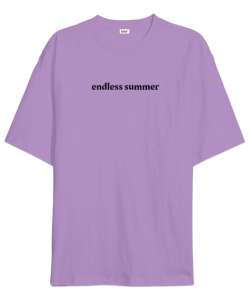 Endless Summer Lila Oversize Unisex Tişört