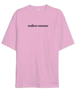 Endless Summer Pembe Oversize Unisex Tişört