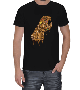 Eriyen İnfinity Gauntlet Siyah T-Shirt Erkek Tişört