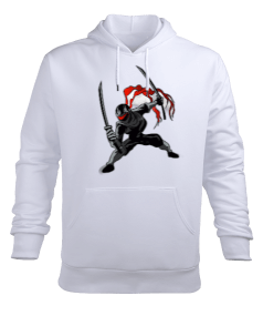 Erkek Giyim Siyah Ninja Erkek Kapüşonlu Hoodie Sweatshirt