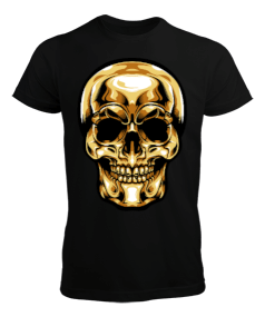 Erkek Golden Skull Erkek Tişört