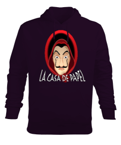 Erkek Kapişonlu Sweatshirt LA CASA DE PAPEL Erkek Kapüşonlu Hoodie Sweatshirt