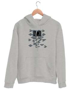 Escape - Kaçış Kurtuluş - Komik Gri Unisex Kapşonlu Sweatshirt