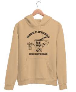 Espresso Cure Camel Unisex Kapşonlu Sweatshirt