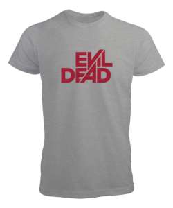 Evil Dead - Kötülük Ölmeli - Slogan Gri Erkek Tişört