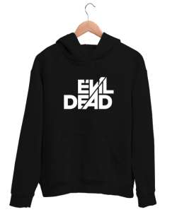 Evil Dead - Kötülük Ölmeli - Slogan Siyah Unisex Kapşonlu Sweatshirt