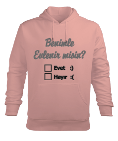 Evlenme teklifli Erkek Kapüşonlu Hoodie Sweatshirt